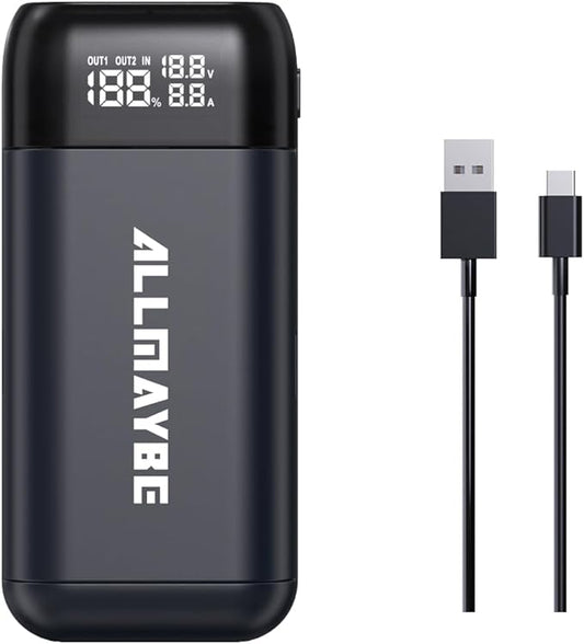 ShenZhen XTAR Electronics Co., Ltd XTAR PC2 Ladegerät für 21700 & 18650 Akkus mit USB-Ausgang und digitaler Anzeige (2025, Schwarz)