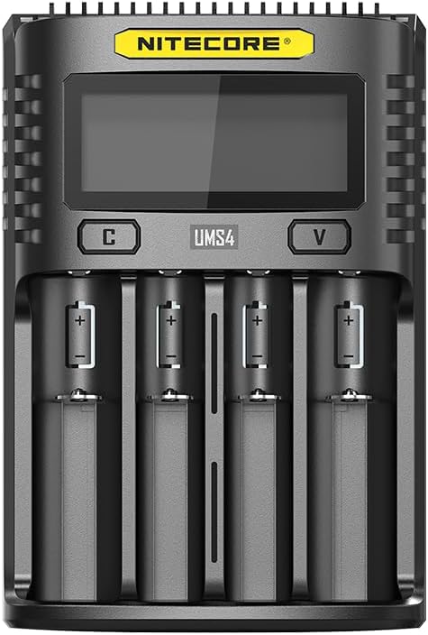 Nitecore UMS4 Universal Ladegerät 3000 mA USB mit Schnellladung & Akku-Wiederherstellung