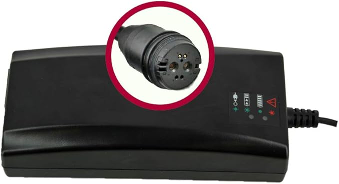 BMZ Original 4A Li-Ion Ladegerät 42V mit Rosenberger Stecker und LED-Ladeanzeige – 24555-1