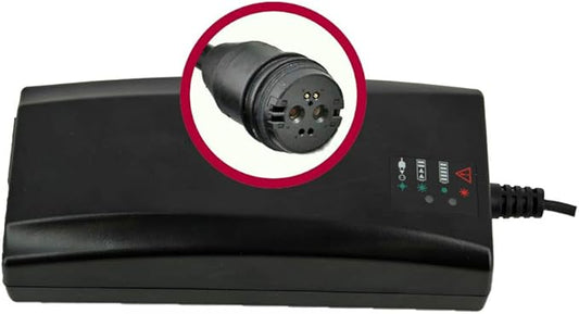 BMZ Original 4A Li-Ion Ladegerät 42V mit Rosenberger Stecker und LED-Ladeanzeige – 24555-1
