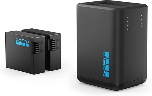 GoPro Dual-Ladegerät + 2 Enduro-Akkus für HERO13 Black – Offizielles GoPro-Zubehör – AEDBD-201-EU