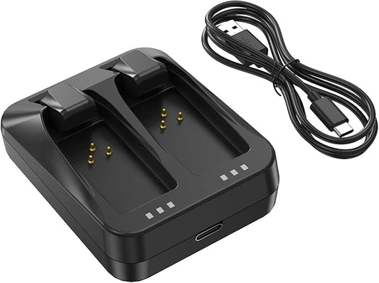SHENZHEN XINTAIDE TECHNOLOGY., LTD POANES Dual-Port-Ladegerät für SRAM AXS/eTap Red Force Rival GX Eagle Akkus, Schnelllade-USB-C-Ladegerät mit USB-C-Kabel