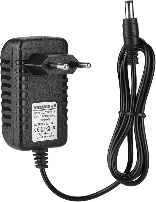 VBESTLIFE 21V 1A Lithium-Akku-Ladegerät 2023 mit Mehrstufigem Schutz & 100-240V für Adaptives Schnellladen