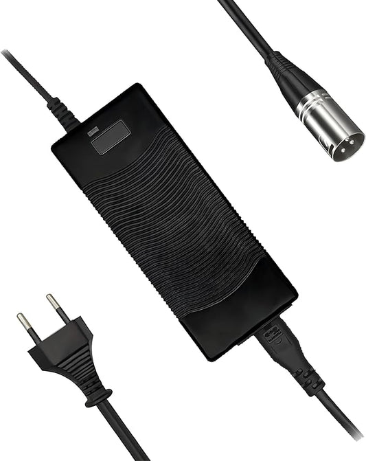 Scooter Corner 36V 42V 2A E-Bike Ladegerät mit 3-Pin XLR Stecker für Elektroroller, Golf Cart & Rollstuhl – 749838125324
