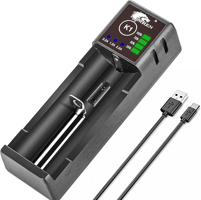 Hunan Aimeiren New Energy Co., Ltd. IMREN 2A Schnellladegerät USB-C für 3.7V Li-Ion 18650 21700 26650 & 1.2V Ni-MH AA AAA Akkus