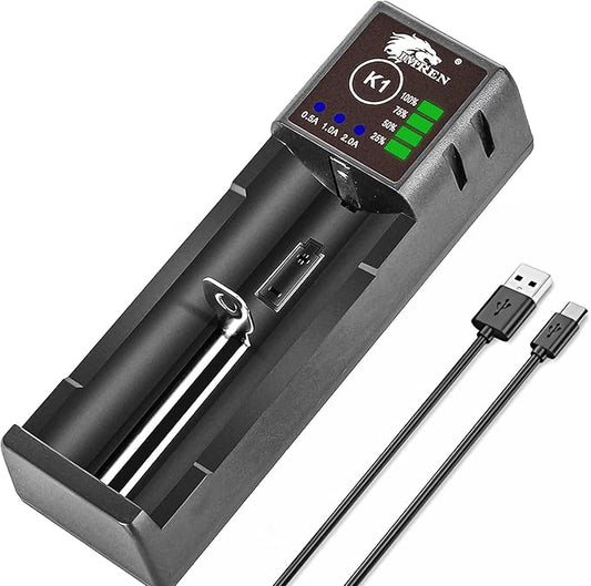Hunan Aimeiren New Energy Co., Ltd. IMREN 2A Schnellladegerät USB-C für 3.7V Li-Ion 18650 21700 26650 & 1.2V Ni-MH AA AAA Akkus