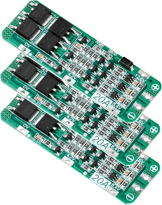 Aideepen 3S 20A Ladegerät BMS Platine PCB 12,6V Li-Ion Akku Schutz Überladung Kurzschluss – A70122053UK