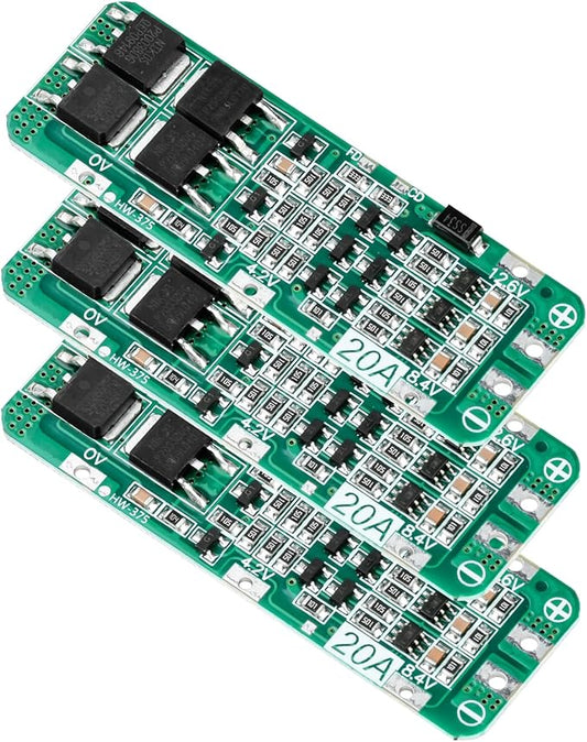Aideepen 3S 20A Ladegerät BMS Platine PCB 12,6V Li-Ion Akku Schutz Überladung Kurzschluss – A70122053UK
